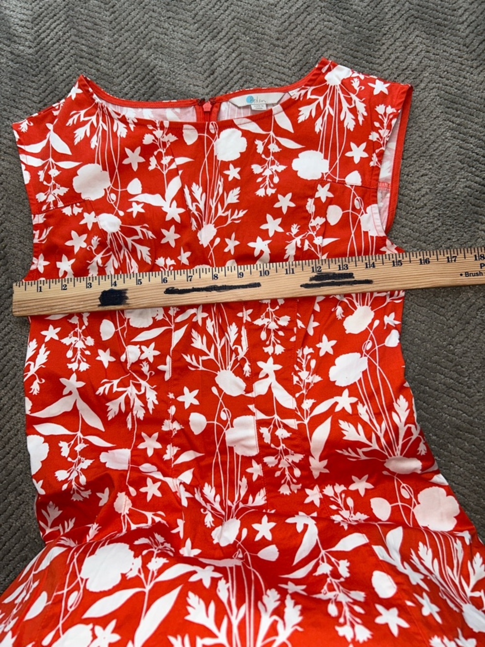 Boden Women Rosamund Garden Floral Fit and Flare Dress Midi Dress Size 6P - Picture 9 of 11